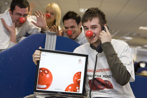 Indesit team prepares for Comic Relief