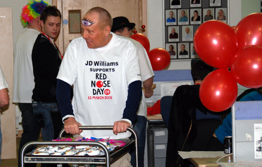 JD Williams supports comic relief