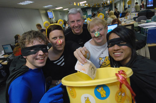 Jamie Trentham, Clare Cunningham, Chief Executive Paul Tennant, Vicky Kennedy and Farah Sheikh.