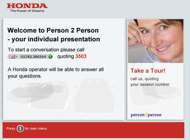 Honda branded website