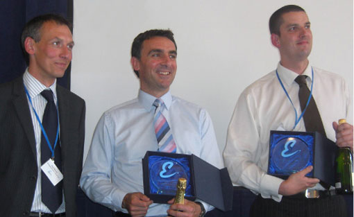 From left to right:  Paul Barnes, Eptica with Jim Gibbs, Operations Director, Capita and Steven Gentle Operational Transition Manager