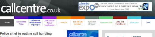 screen shot of ccf site
