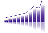 graph and arrow going up