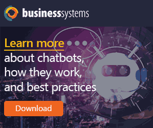 Business Systems chatbot whitepaper Ad