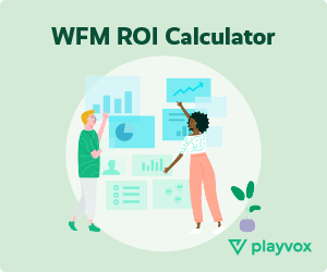 Playvox WFM ROI Calculator box
