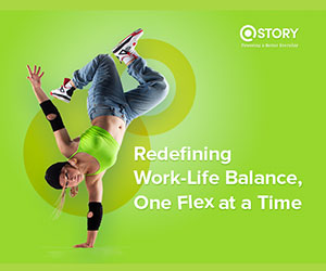 QStory Agent Flex Work Life Balance Green box
