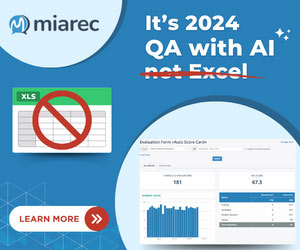 MiaRec QA with AI not Excel box
