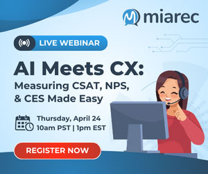 MiaRec AI Meets CX 24th April Webinar box
