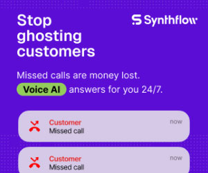 Synthflow Ghosting Customers box