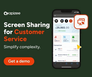 Apizee Screen Sharing Customer Service Box