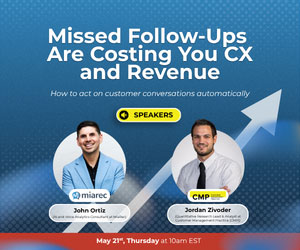 MiaRec Costing You CX and Revenue Webinar box
