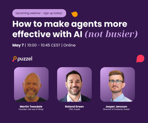 Puzzel Agents More Effective With AI Webinar Box