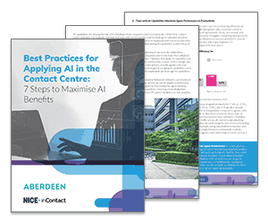 Whitepaper: Best Practices for Applying AI in the Contact Centre Thumbnail