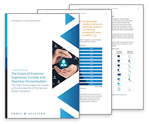 White Paper:  Frost and Sullivan The Future of Customer Experience Thumbnail