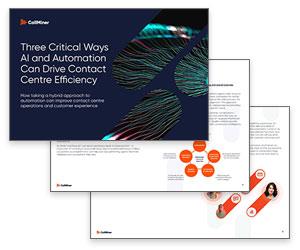 eBook: 3 Critical Ways AI and Automation Can Drive Contact Centre Efficiency Thumbnail