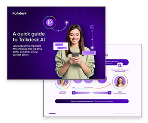 eBook: A Quick Guide to Talkdesk AI Thumbnail
