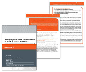 White Paper: The Practical Implementation of GenAI to Deliver Smarter CX