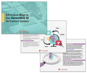 eBook: 9 Practical Ways to Use Generative AI for Contact Centers Thumbnail