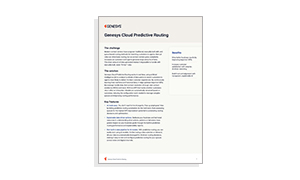 Genesys Cloud Predictive Routing