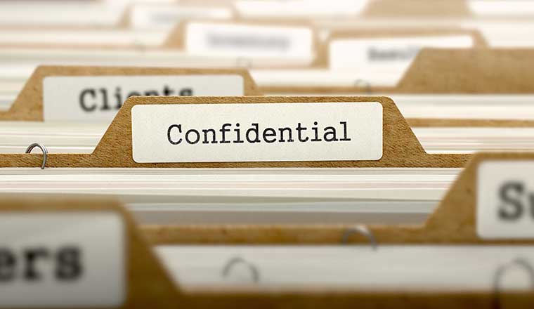 confidential file
