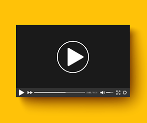 alexdndz - Shutterstock - 332375108 Video player on yellow background