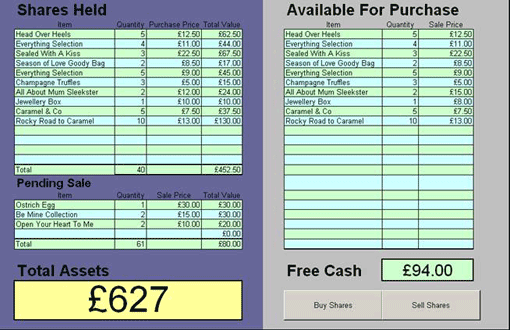 Virtual-stock-market