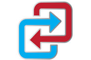 two coloured arrows interlinked