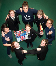 edf staff with Castle View pupils