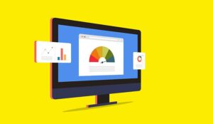 Metrics displayed on monitor illustration