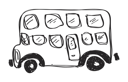 A sketch of a bus