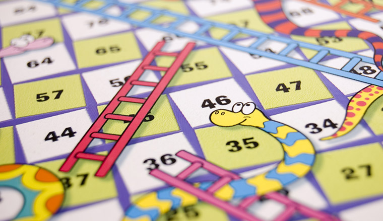 Daily Routines Slides and Ladders Game 