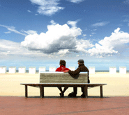 people-on-bench