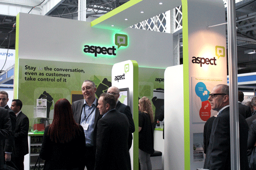 The Aspect stand looking busy