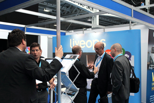 The LiveOps stand looking busy