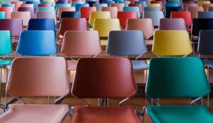 multi coloured chairs