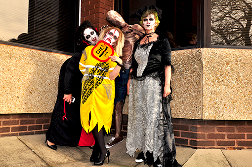 Neopost's contact centre in Essex also like to join in with the Haloween fun!