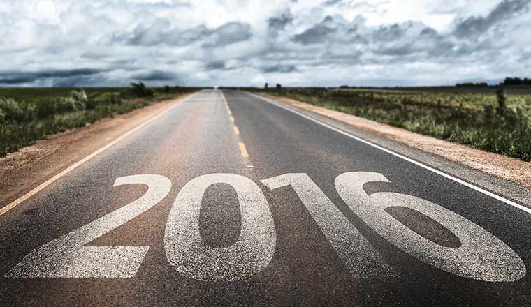 2016 written on road