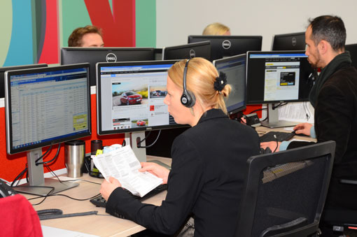 Agents settle into the new contact centre (© GM Company)