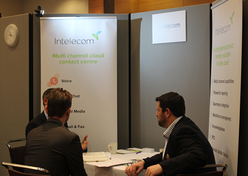 Intelecom speaking to lots of call centre professionals