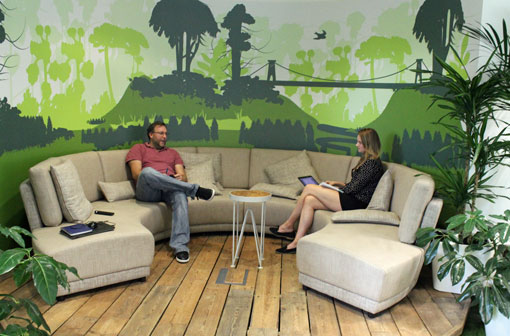 OVO have dedicated meeting spaces situated on the contact centre floor