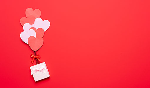 A picture of a valentines celebration gift