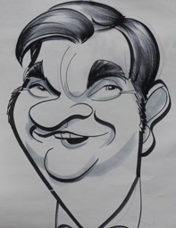 Here's a caricature of one of the team!