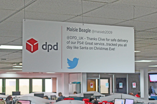 Take a look at how DPD share good feedback...