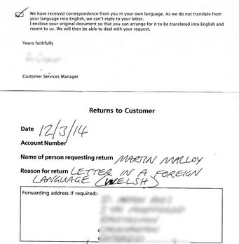 Example of a customer service letter