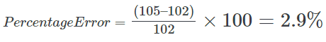 Example  Forecast Accuracy Formula for Percentage Error Formula