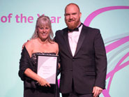 Jacqueline Spencer receives her Manager of the Year award