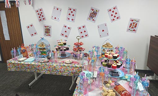 Apprentices and other members of the team take part in a contact centre bake off!