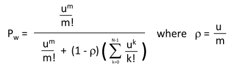 Alternative way of showing Erlang C Formula