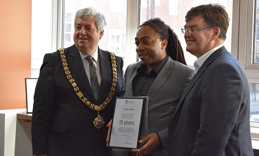 The certificates were given out by the Mayor of Nottingham!