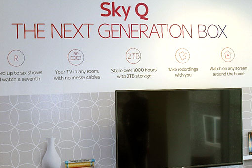A Sky Q Next Generation Box is made available in training rooms to greater train advisors